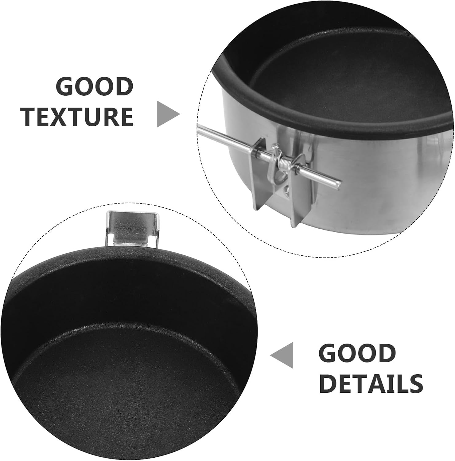 Generic Popcorn Maker Replacement Pot: 8oz Hot Air Kettle for Electric Popcorn Machine 2 Hole 15mm - Nonstick & Rapid Heat Easy to Clean for Home & Commercial Use