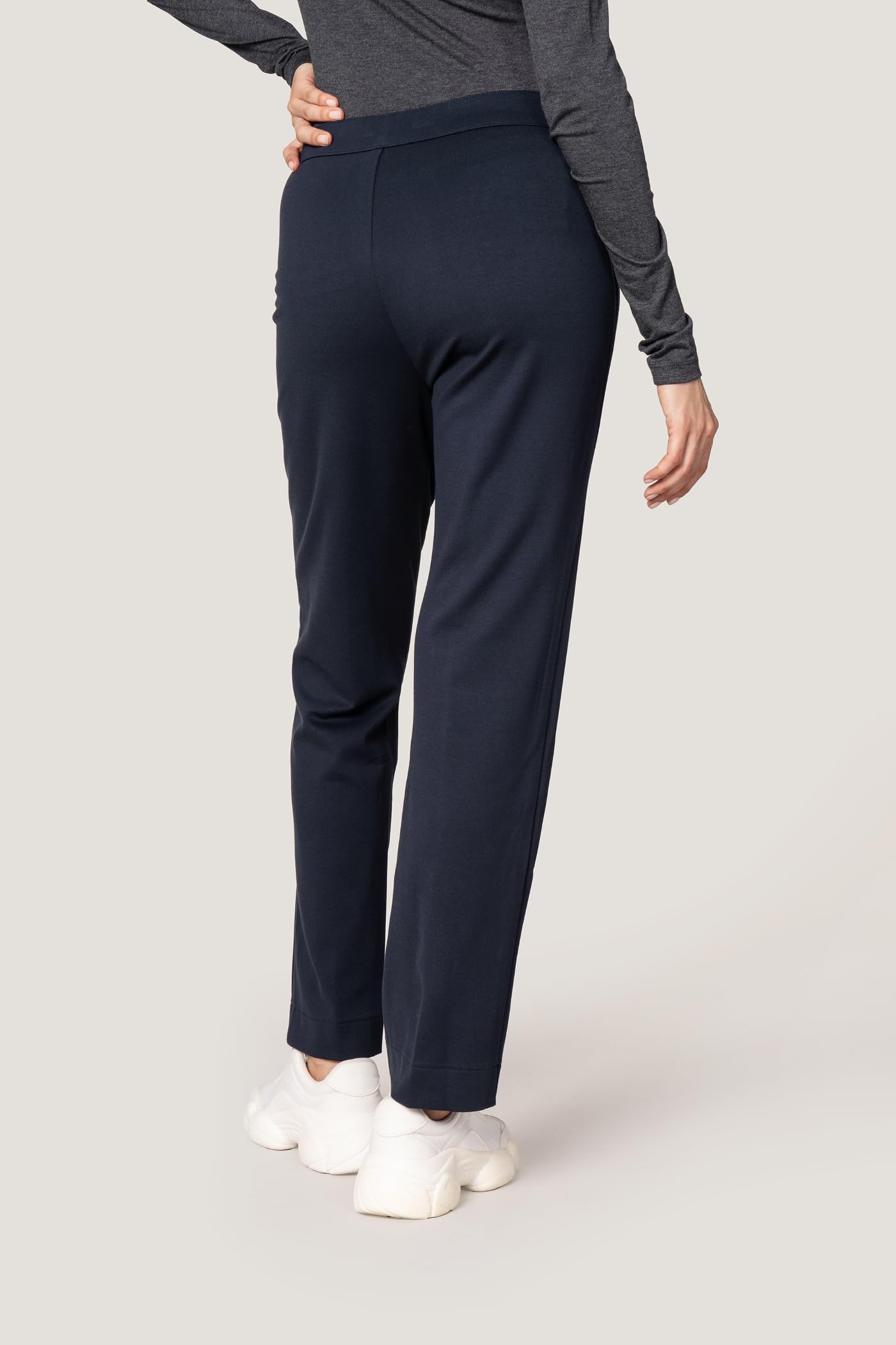 Goldenpoint Donna Leggings Straight con Vita Media Elasticata
