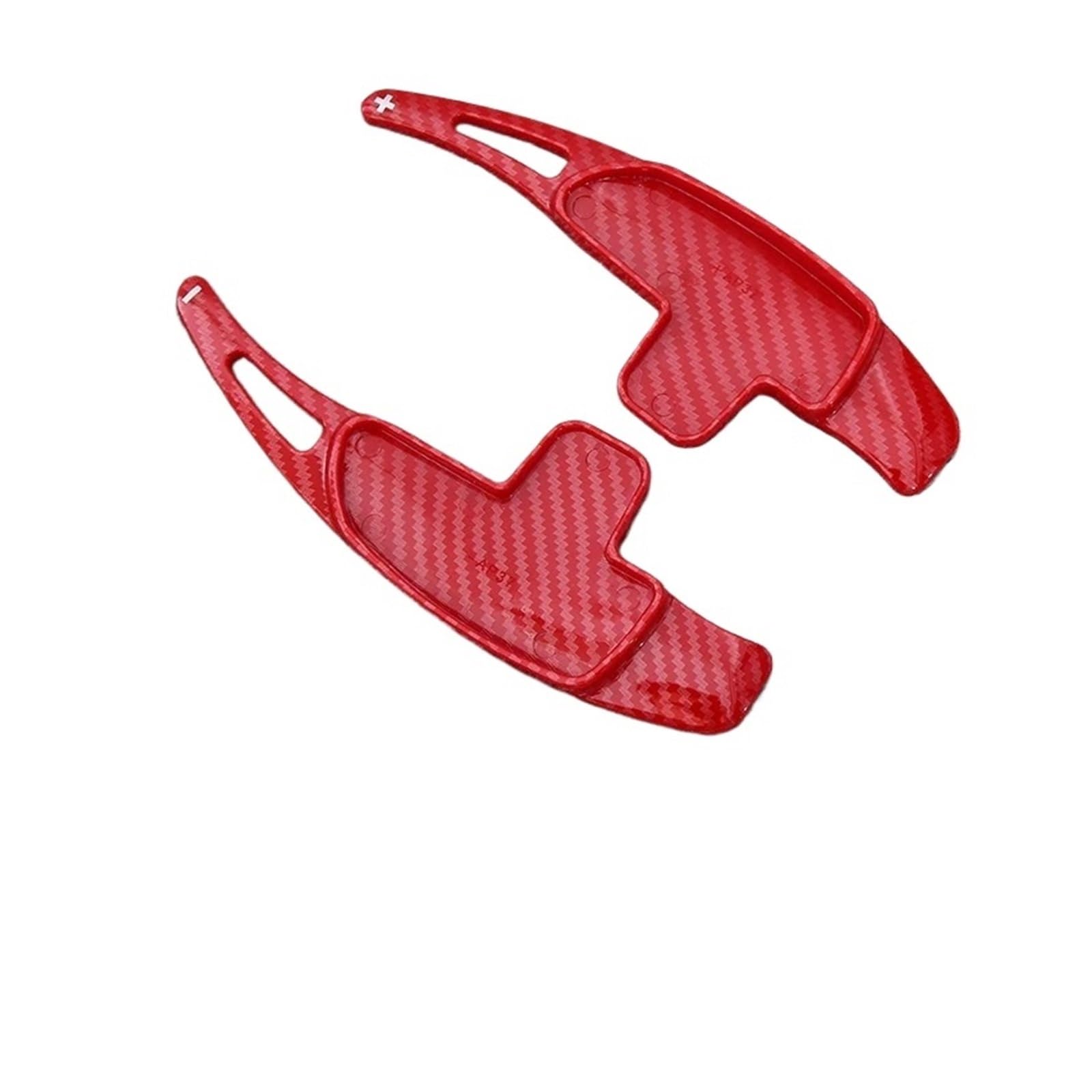 YAKISA Paddles Shift for Benz for AMG A45 C63 S63 CLA45 GLA45 CLS63 SL63 Shifter Paddle Car Steering Wheel Shift Extension Shifters Paddle Shifter(Carbon Red)