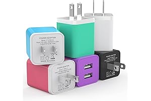 iGENJUN 6-Pack USB Wall Charger with Dual USB Ports