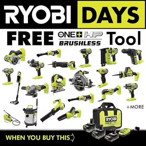 Miniatura 7 de RYOBI ONE+ - Kit de arranque de iones de litio de 18 V de alto rendimiento con batería de 2.0 Ah, batería de 4.0 Ah, batería de 6.0 Ah, cargador y