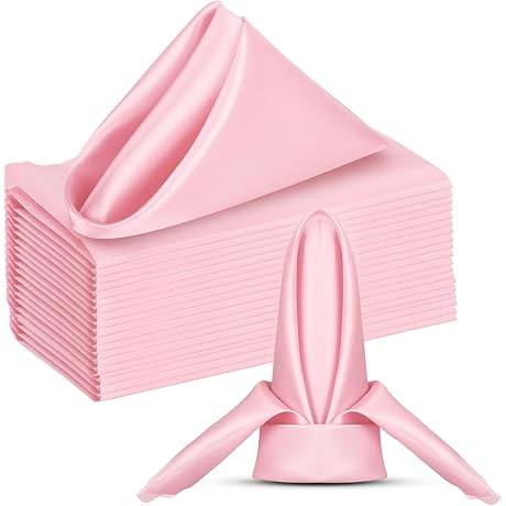Vilsmud Pink Satin Napkins: The Perfect Touch of Elegance for Your Special Occasion