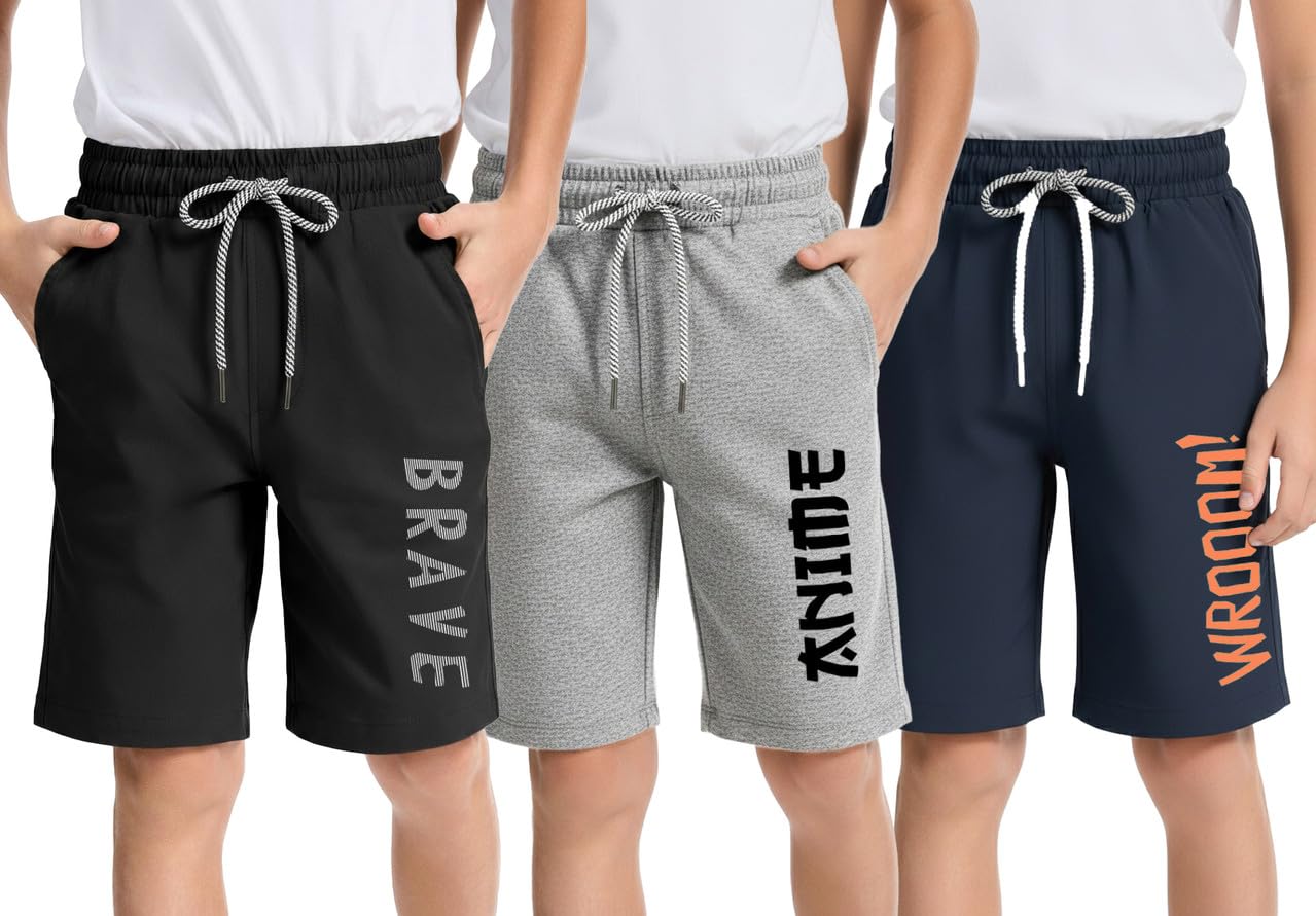 hotfits Boy's Cotton Knee Length Printed Casual Shorts with Pocket -Pack of 3 - Review, Price and Buying Guide