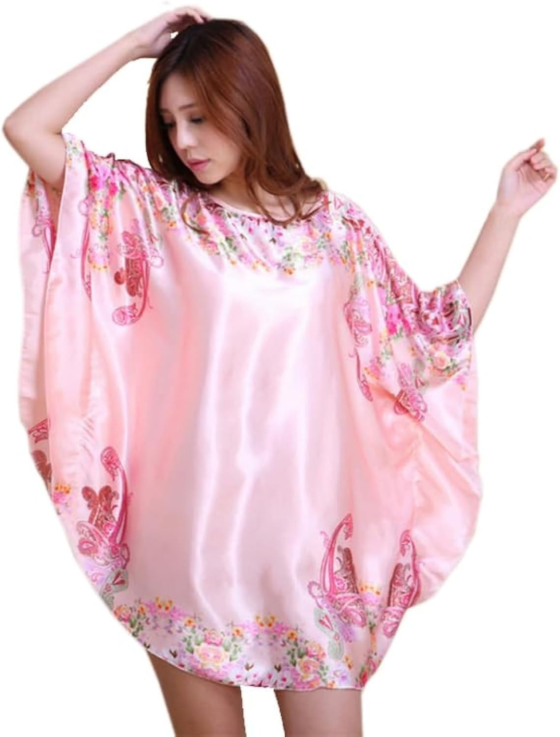 Night Dress For Women (Free Size), Satin Nighty for Women Sleepwear, Silk Sleep Dress, Nightwear Lingerie for Women