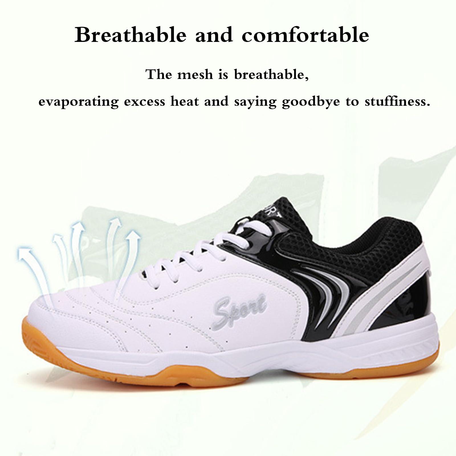 Zapatillas Ligeras De BáDminton,Zapatos De Tenis De Mesa,Zapatillas De Tenis De Mesa Hombre,Non-Marking,Antideslizantes,Transpirables,Unisex,para Tenis,BáDminton,Caminar,Gimnasio