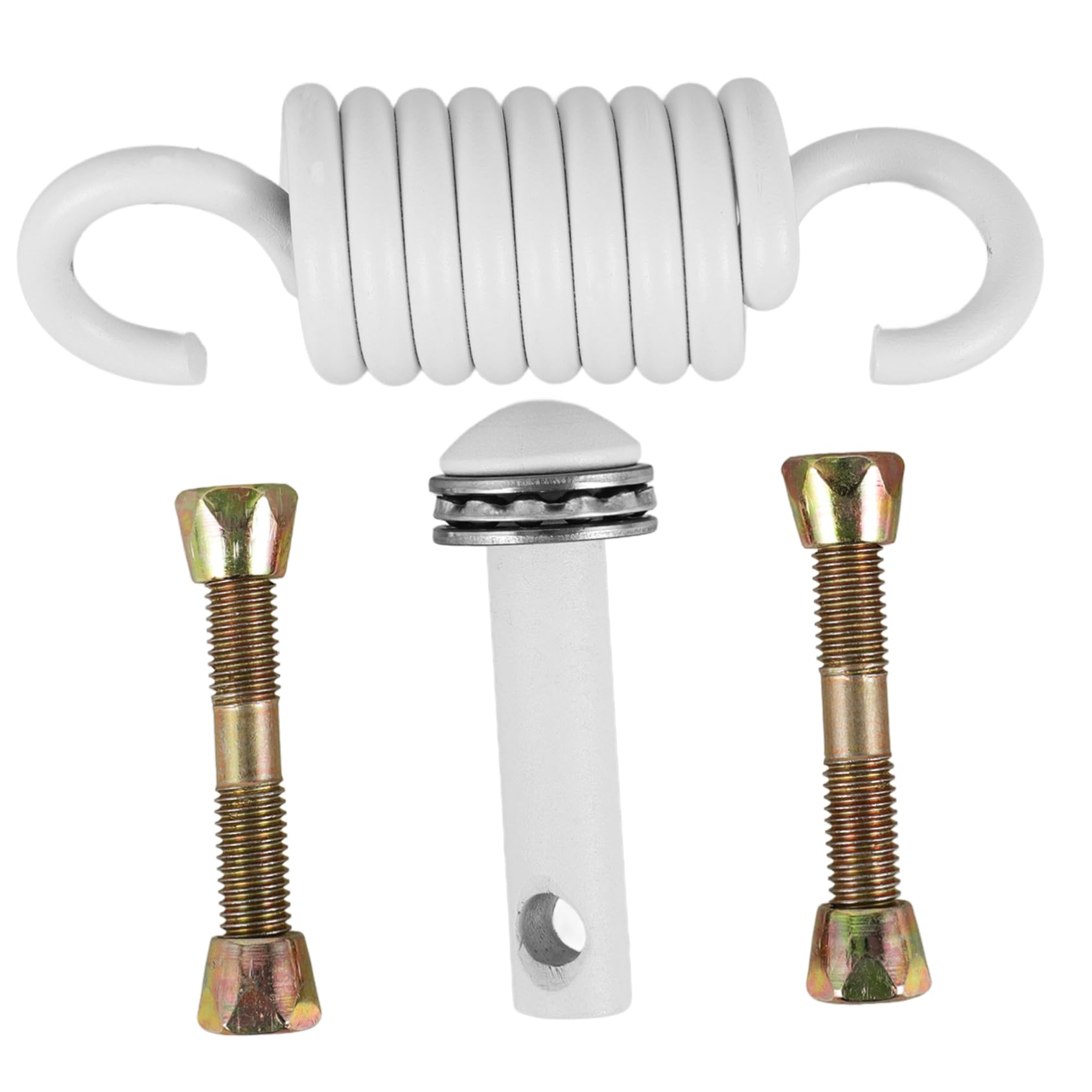 Mikikit Kit de Ressort Suspendre pour Hamac et Chaise Suspendue, Acier Allié Fer Blanc, Robuste, Absorbe Les Chocs, Jardin et Camping