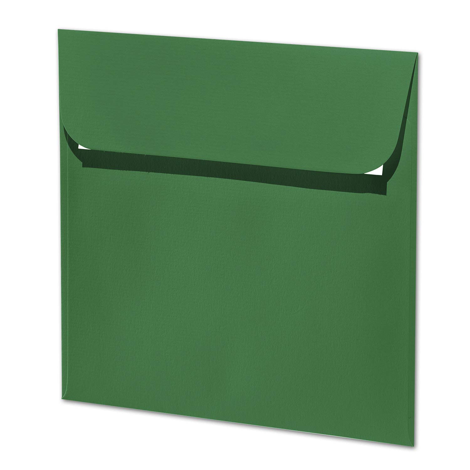 ARTOZ 75 x kwadratowe koperty jodłowa zieleń (zielona) 100 g/m² - 16 x 16 cm - koperta bez okienka - koperty z klejem