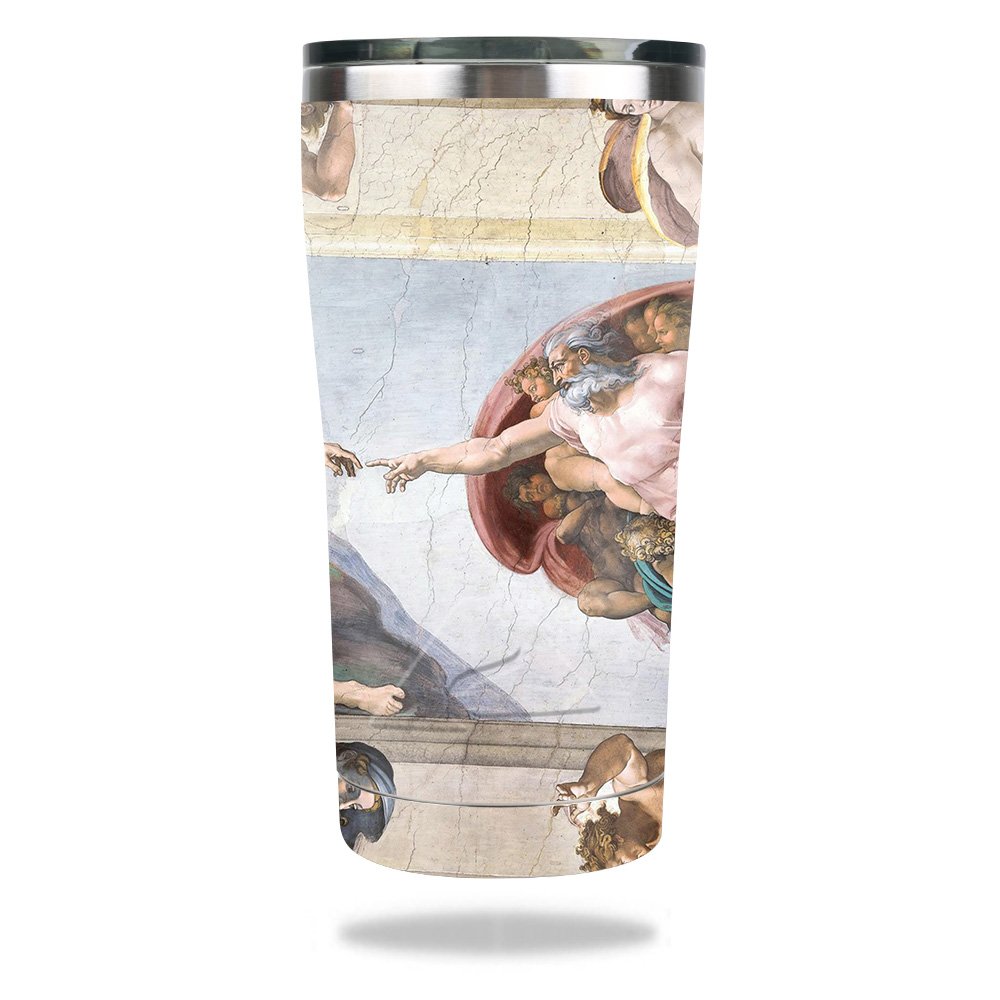 MightySkins Skin Compatible with Ozark Trail 20 oz Tumbler (2017) - Creation of Adam | Protective, Durable, and Unique Vinyl wrap Cover | Easy to Apply, Remove, and Change Styles | Made in The USA