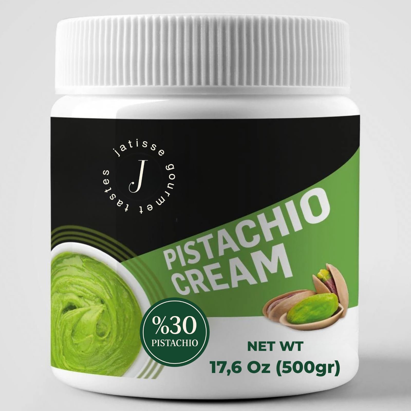 Jatisse Pistachio Cream 17 6oz 30 Antep Pistachio Butter Spread No Palm Oil Sweet Natural Cream for Dubai