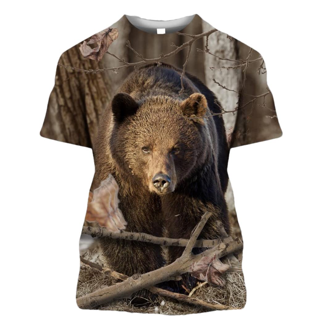T-shirt imprimé camouflage 3D grande taille XXXXXL confortable pour l'été - 5
