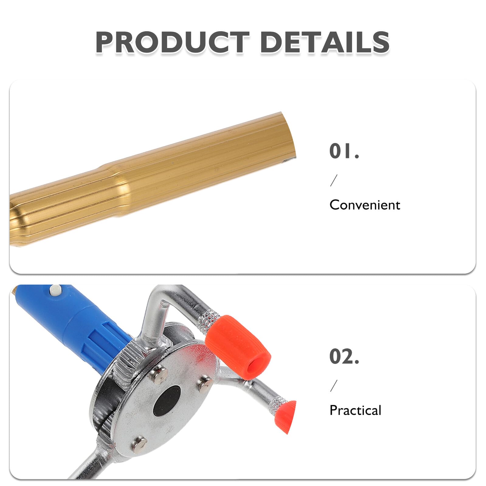COLLBATH Herramienta de Cabezal Transductor para Desmontar y Montar Detectores de Humo con Poste de 14.6 y Aleación de Aluminio, Rápida y Fácil para Inspección de Seguridad