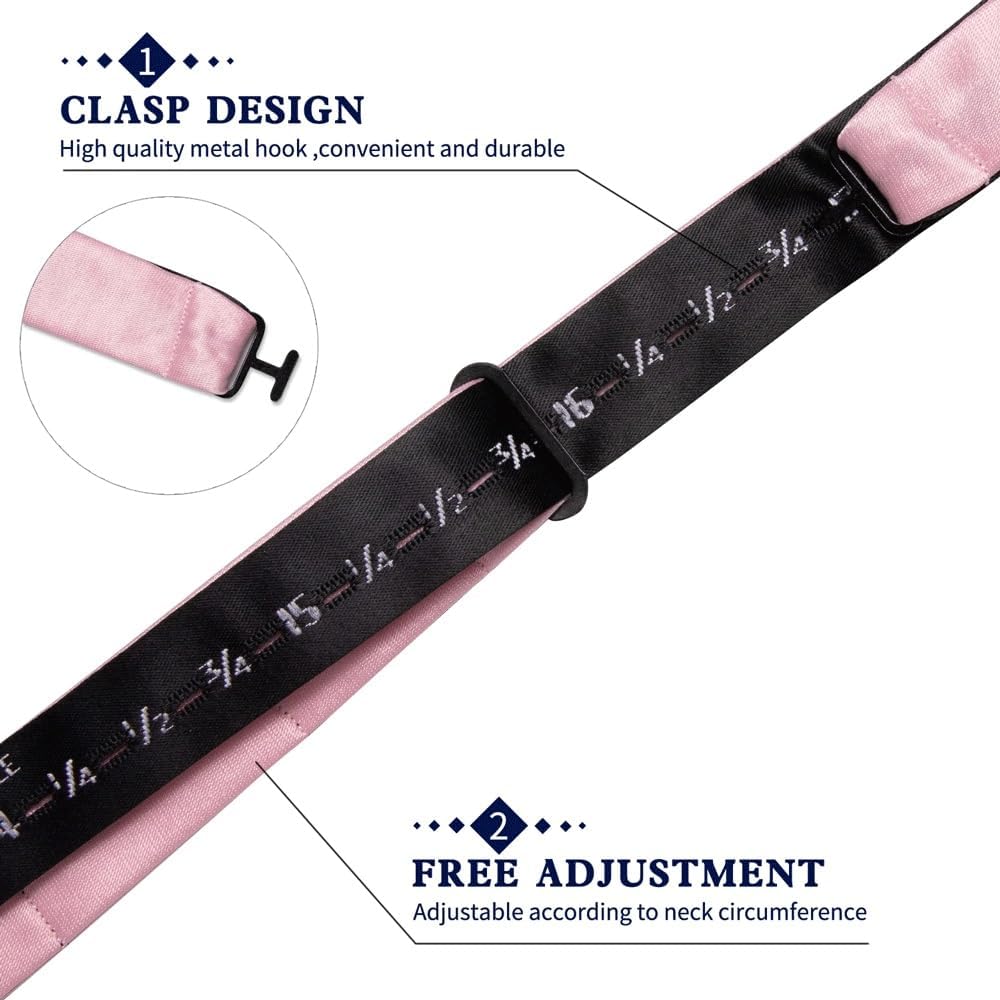 GSDFVIYT 男性用蝶ネクタイ シルク ウェディング セルフタイ 蝶ネクタイ パーティー カジュアルノット アクセサリー ハンカ