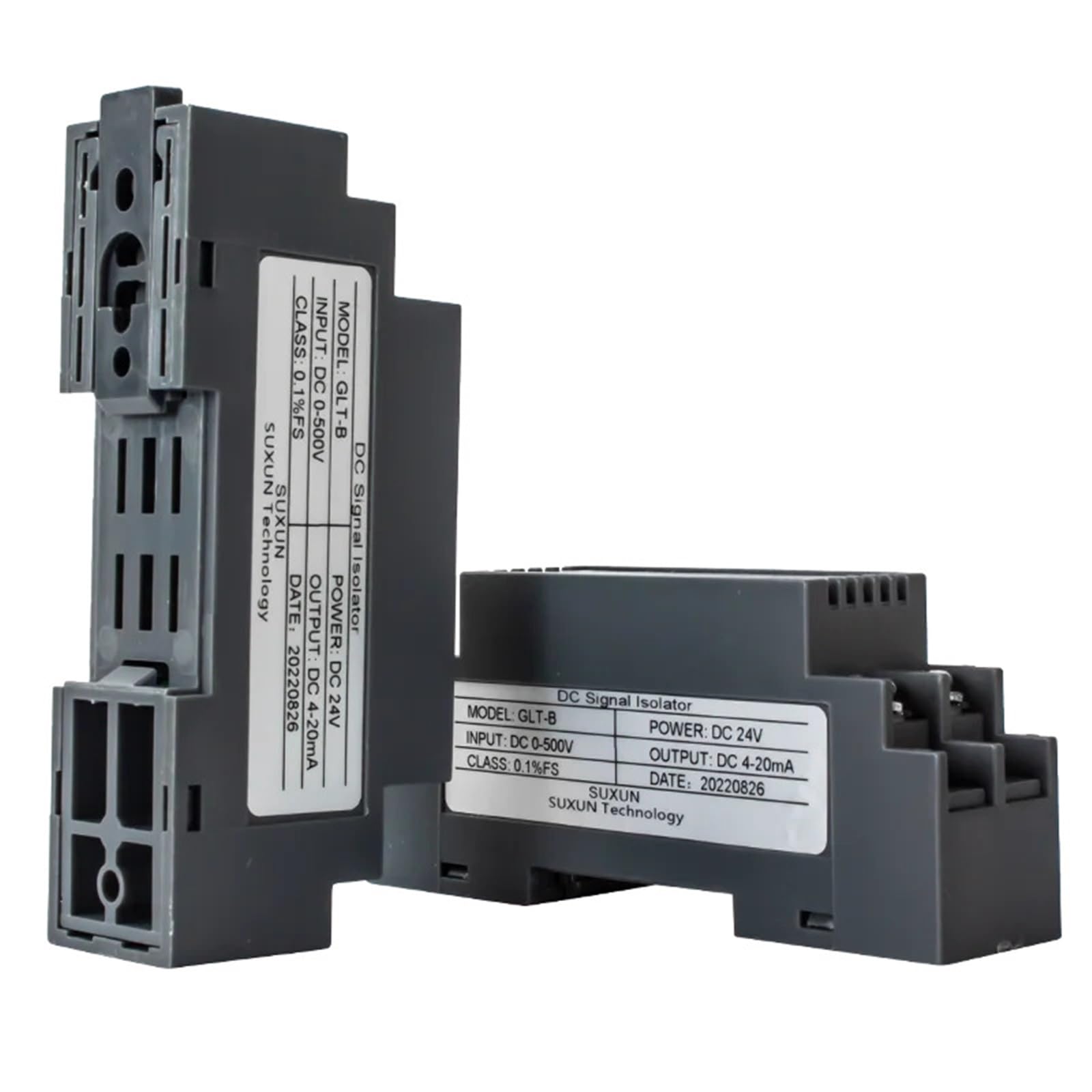 Transmetteur d'isolation de signal CC entrée 0-75mV sortie 0-5V rail DIN pour automate