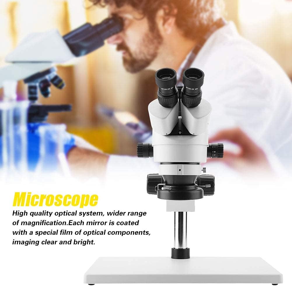 Trinoculaire Stereo Microscoop 3.5X-90X Trinoculaire Stereo Zoom Microscoop WF10X / 20mm oculairs, 30-165mm lange effectieve werkafstand 100-240V (EU)