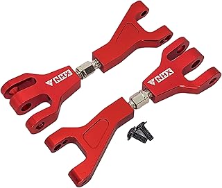NHX RC Aluminum F/R Adjustable Upper Suspension Arms for 1/10 Redcat Blackout XTE/XBE/SC -Red