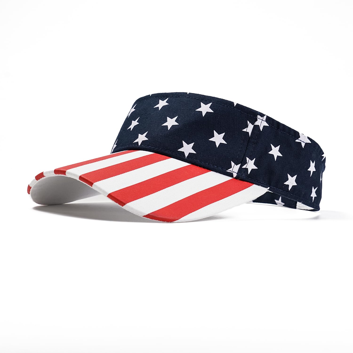 ANDICEQY Sports Sun Visor Hat, Sun Hat Visors for Women and Men for Outdoor | Adjustable Sun Visor Hats, Lightweight & Breathable, Cotton, Ideal for Running, Tennis, Golf, Outdoor Sports and Beach 6 3/8 Flag