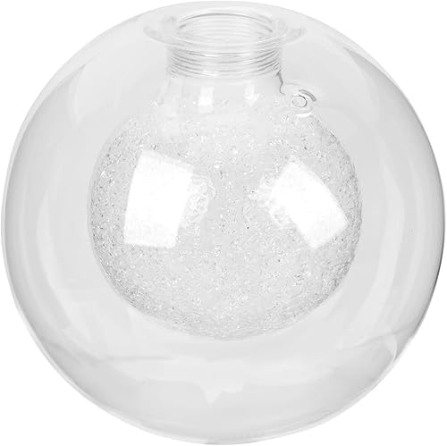 Pantalla de globo de vidrio soplado a mano con forma de esfera de vidrio soplado a mano, cubierta de lámpara redonda, reemplazo para lámpara de
