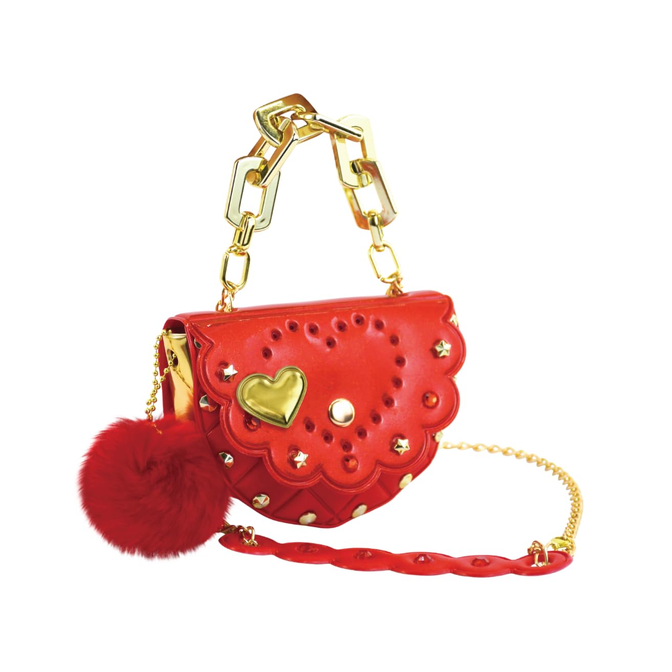 My Vibe DIY Mini Bag Glamour Heart for Kids & Tweens, Customisable Fashion Craft Kit Collection with 8 Wearable Styles, Mini Crossbody Accessory Gift Ages 6+