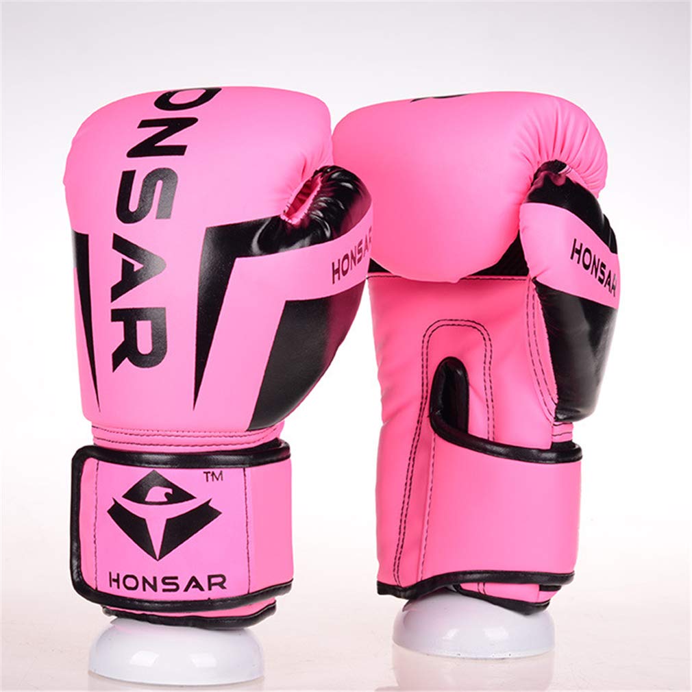 Guanti Boxe Professionistica, Pelle Sintetica per Uomini E Donne, Muay Thai Kickboxing Combattimento Pesante Punzonatura Duty Punch Bag Mitts Fitness (10 Once),B,10OZ