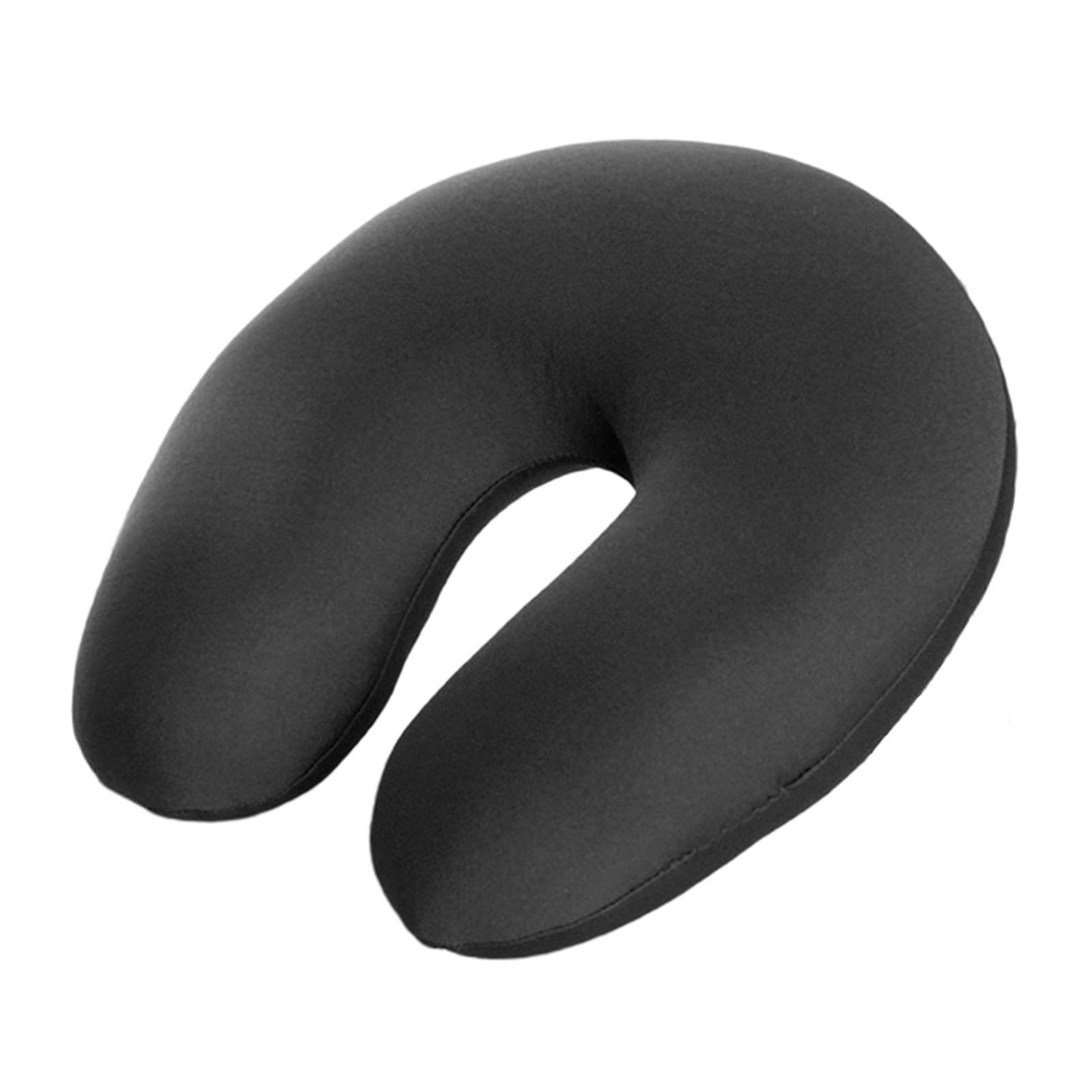 LOOM TREE Soft Travel Pillow U Shape Neck Pillow Sleeping Neck Support for Airplane Black-image-7