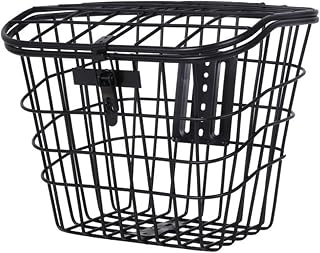 kowaku Electric Bike Basket with Lid Bicycle Storage Basket Sturdy Large Capacity Organizer for Road Bike Mountain Bike Folding Bike