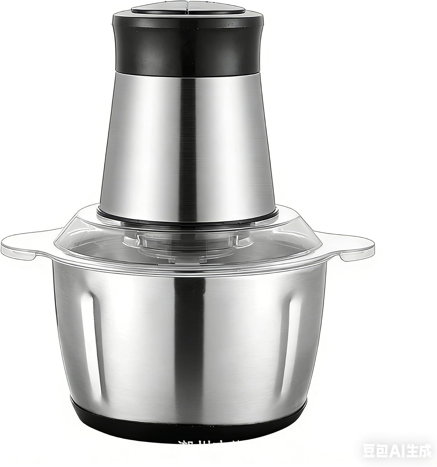 Food Processor Small,8 Cup,Two-Speed 4 Sharp Blades Adjustable Chopper Container 2L Electric Vegetable Meat Grinder Home Stainless Steel Kitchen, Onion Garlic, Salad,Fruits Nuts Baby Food-picture-21