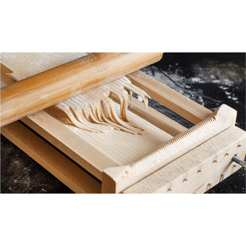 GUITARRA DOBLE PARA PASTA LADO 1: ESPAGUETIS LADO 2: FETTUCCINE, EL ORIGINAL!