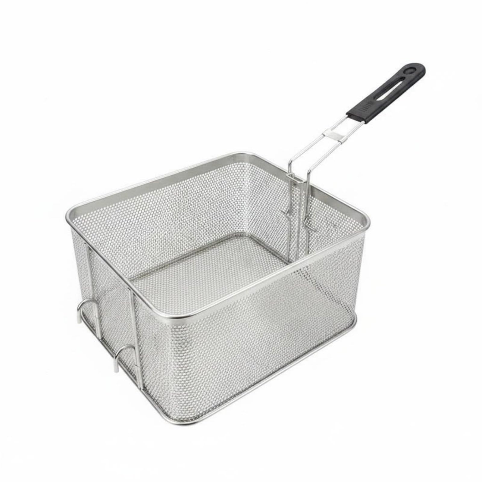 kowaku Panier à Friture Cuisine Friteuse Grille, Panier À Frire Perforé en Acier Inoxydable À Double Crochet De 11 litres 304