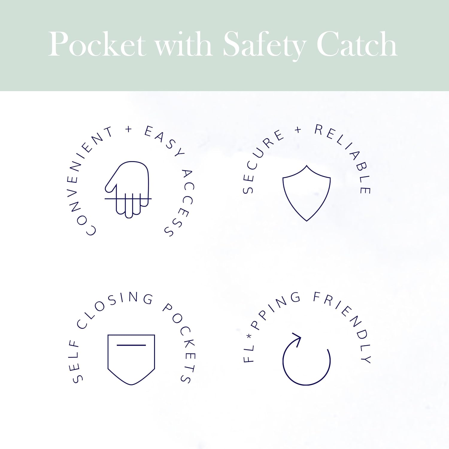 Red Rovr Everyday Joey Belt Bag | Organization & Zipper pockets |Adjustable Strap for All Ages (Truffle Doodle) - Image 7