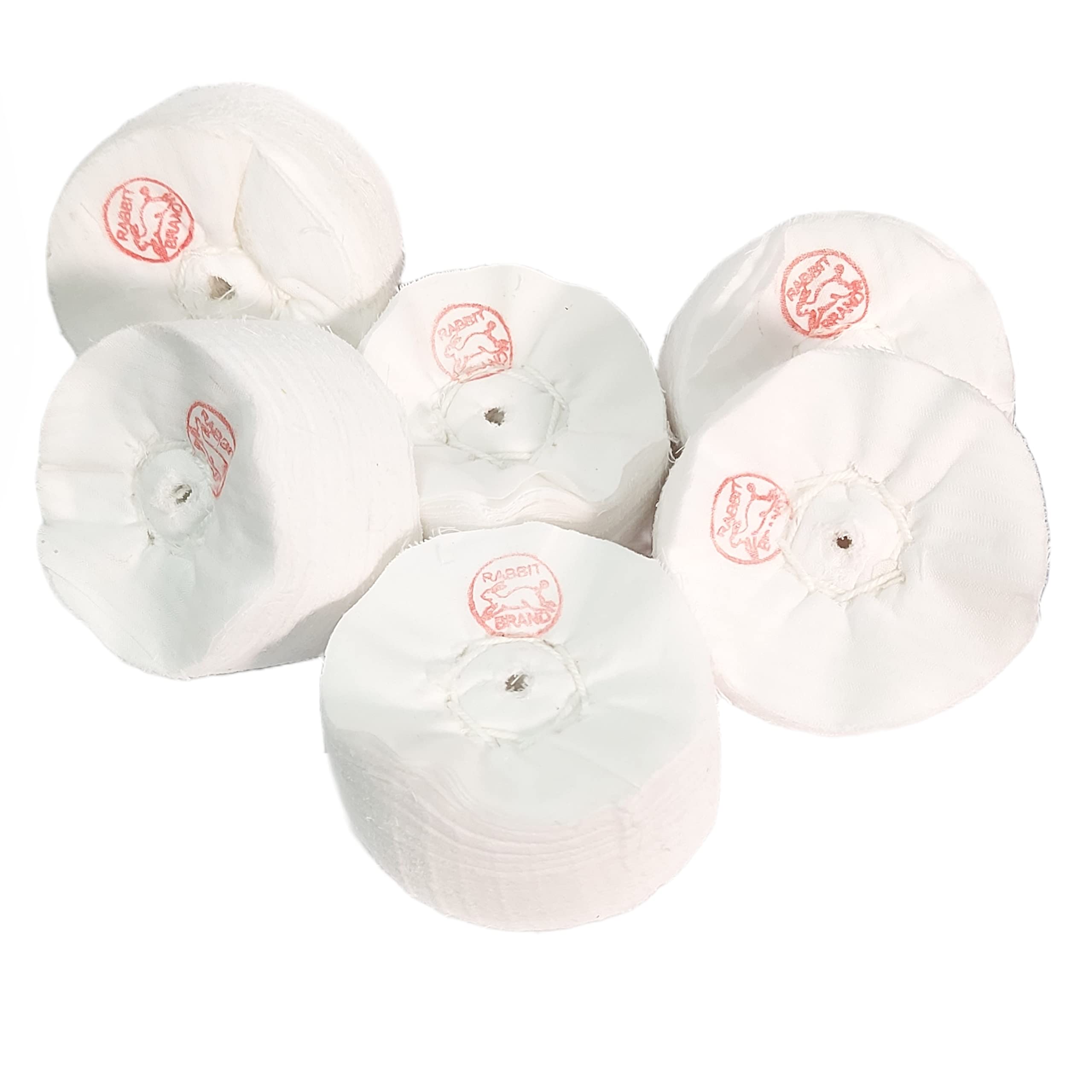 RABBIT® Cotton Polishing 2.5Inch Cloth Buffing Wheel 6pieces for Jewelry, Wood, Metal Polishing Abrasive Wheel 4mm Hole-image-18