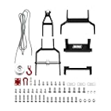INJORA Tow Truck Crane Kit for 1/18 TRX4M Stock Chassis Carbon Fiber Universal Chassis (4M-89) Aluminum Universal Chassis (4M-111)(Black)