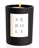 Neroli Noir Candle - Luxury Scented Candle&comma; Vegan Soy Wax&comma; Hand Poured in The USA&comma; 70 Hour Slow Burn Time - 10oz
