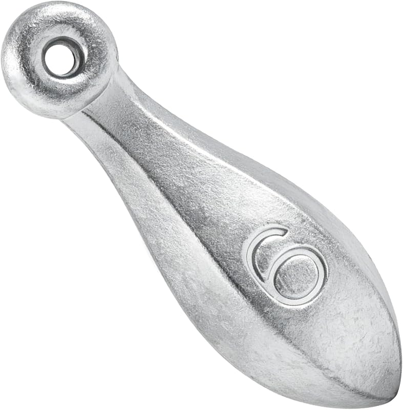 Dr.Fish Bank Sinkers Fishing Weights, Fresh & Saltwater Lead Weights | 1oz-32oz Bank Sinker for Freshwater River Catfishing, Saltwater Surf Beach Fishing