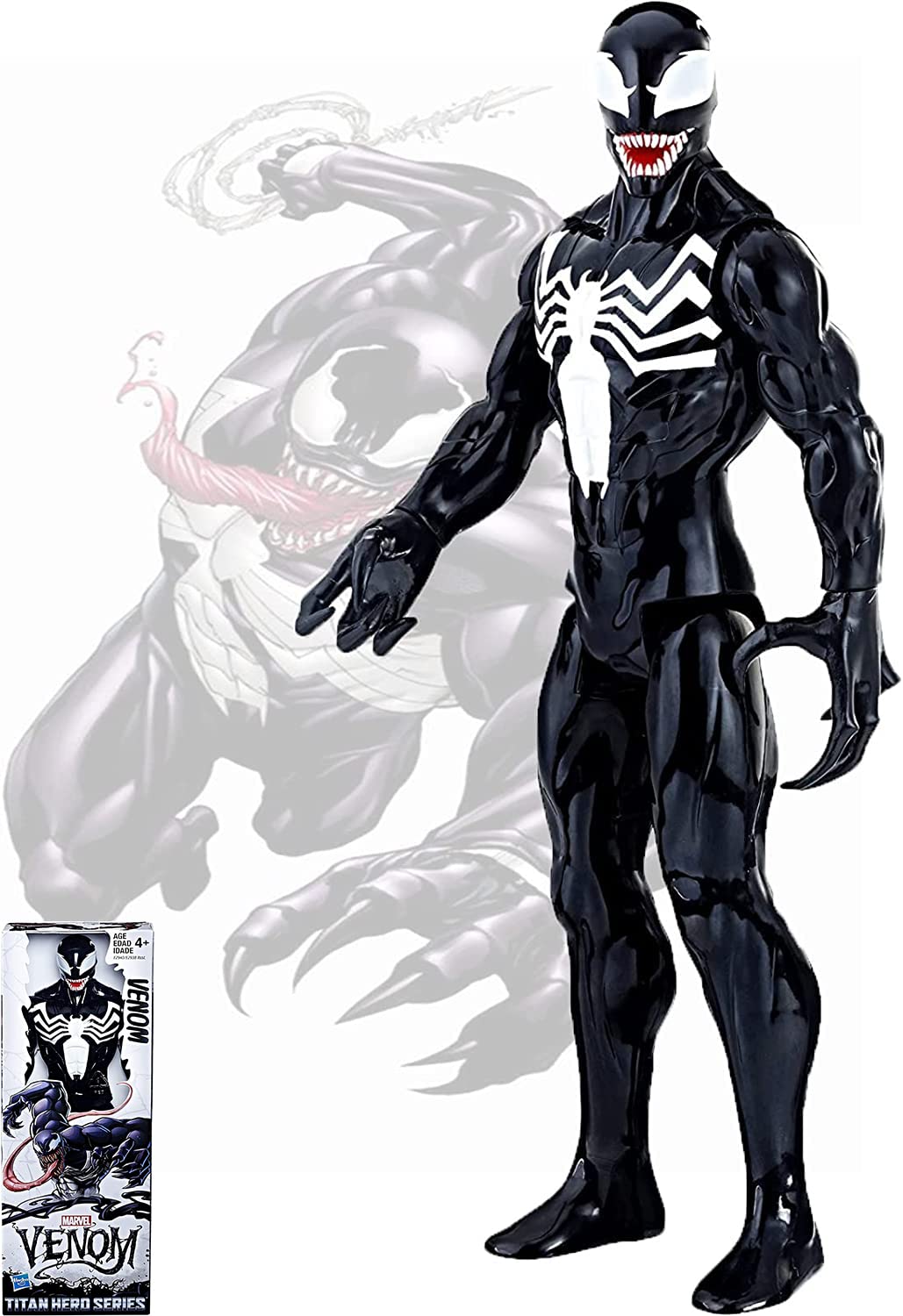 Titan Hero Series Venom 12-inch Venom Action Figure from Marvel