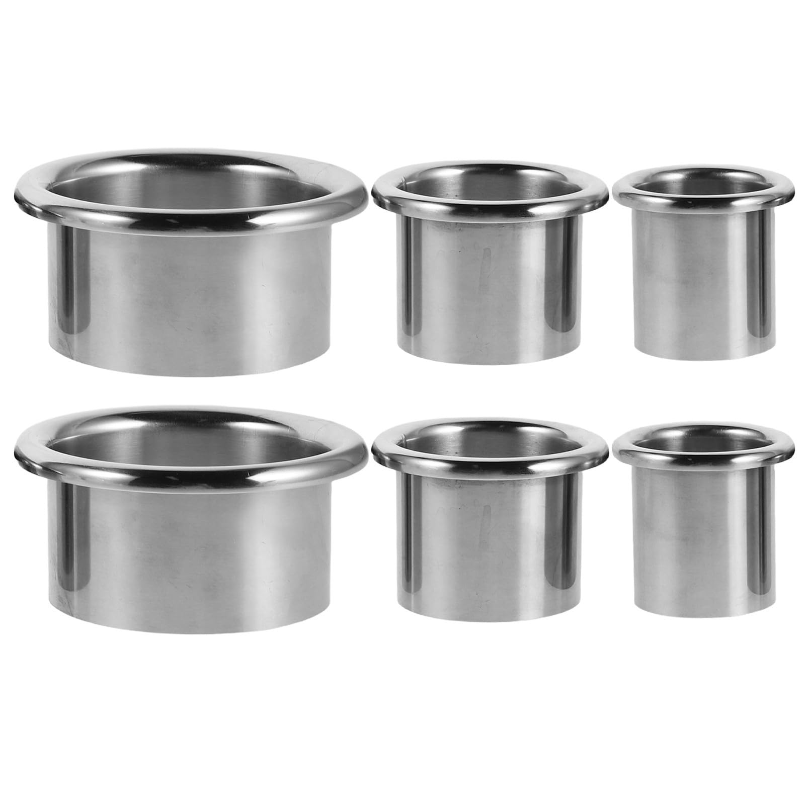 Abaodam 6 Piezas Soporte para Secador de Pelo de Acero Inoxidable, Plata