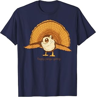 The Last Jedi Porg Happy Porgs-Giving Thanksgiving T-Shirt