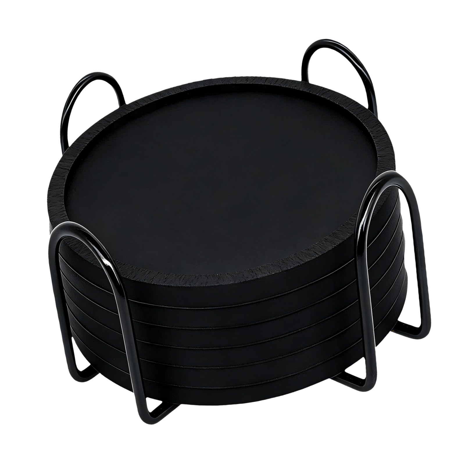 6 / 12Pcs Silicone Drink Coasters with Holder Cup Mat for Nonslip and Secure Placement on Any Surfaces Silicone Coasters