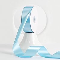 Vista 146 de MEEDEE - Cinta de satén blanca de 2 pulgadas, cinta blanca de lujo de doble cara de 25 yardas, cintas de seda para envoltorios de regalo