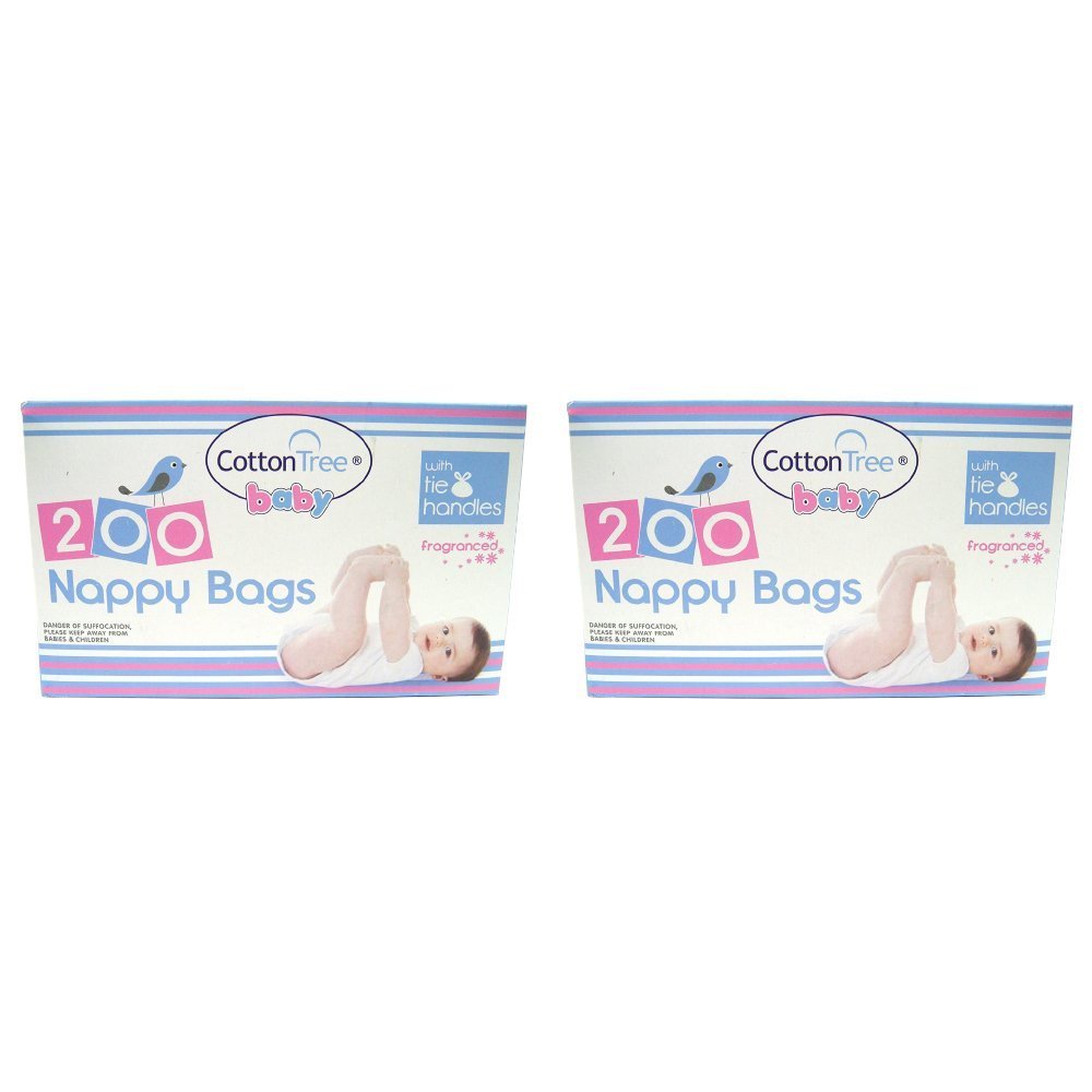 Cotton Tree 600 Disposable Fragrance Nappy Bags 3 Packs Of 200