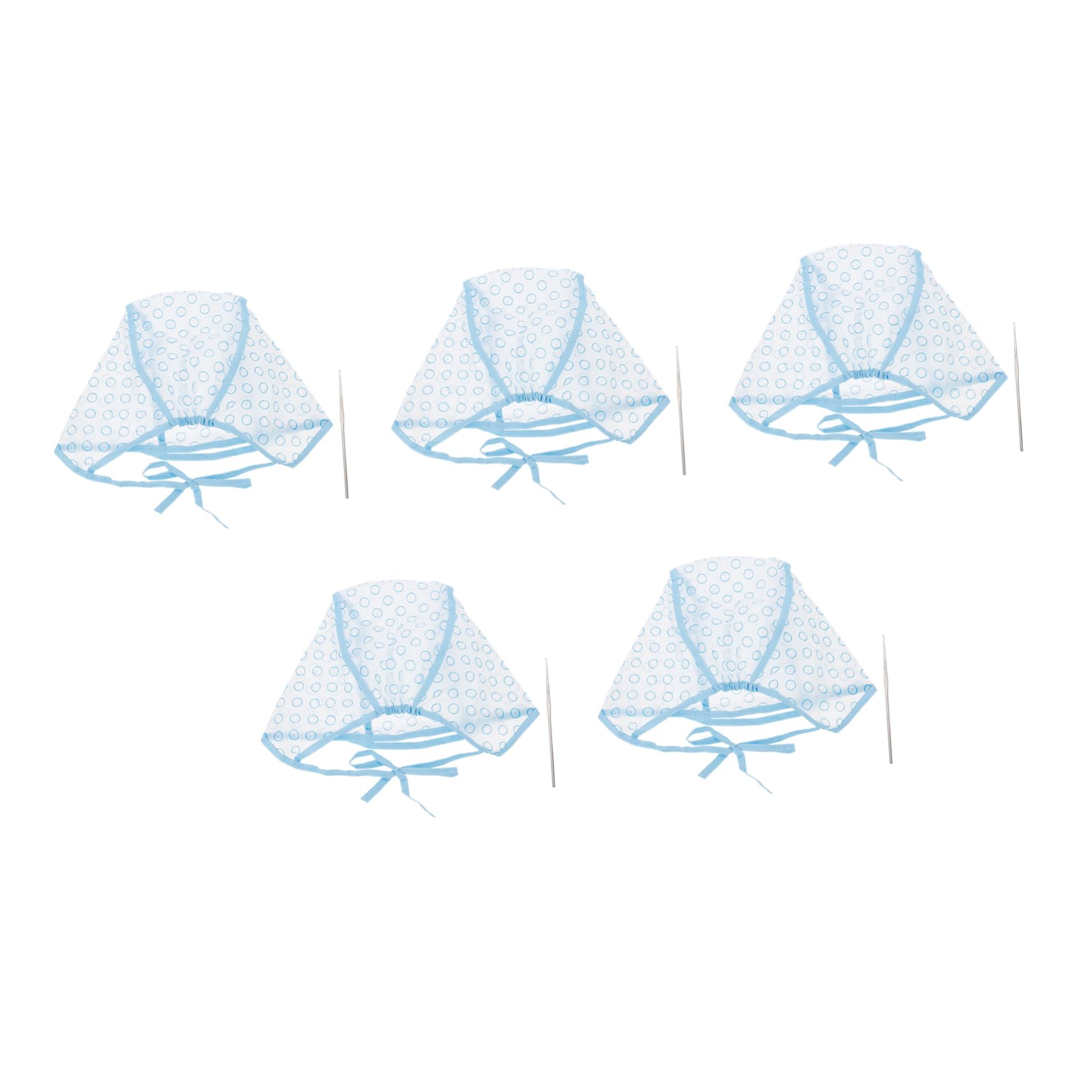 TOVINANNA 10pc Dyeing Cap Set Crochet Hooks for Hair Coloring Salon Home Use Elastic Design for Easy Fit Prevent Hair Dye on Scalp
