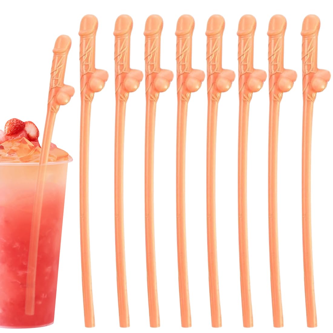 Tomedeks 30 PCS Hen do straws for Bar Bachelorette Party Birthday Wedding, Hen party accessories, Bachelorette party accessories
