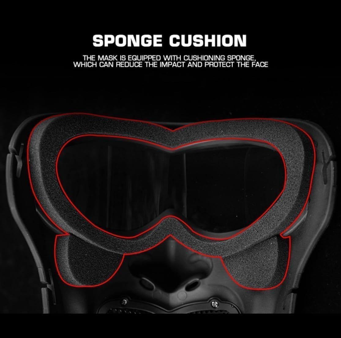 Airsoft Mask Night Dark Knight Paintball Protective Full Face Mask CS Goggles Fit Tactical Helmet Masks