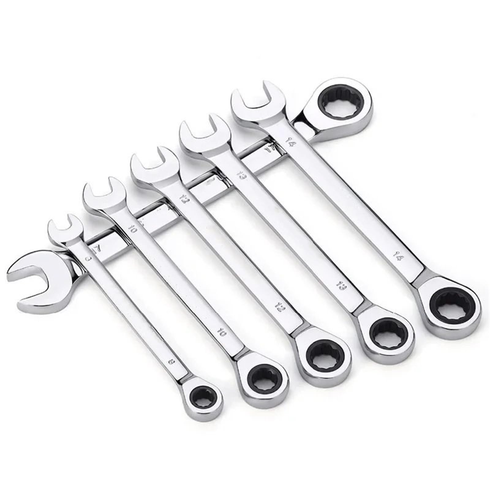 Telescopic Ratchet Zestaw kluczy płasko-oczkowych z grzechotką do narzędzia mechanicznego naprawy samochodów motocyklowych klucz dynamometryczny(9PCS)