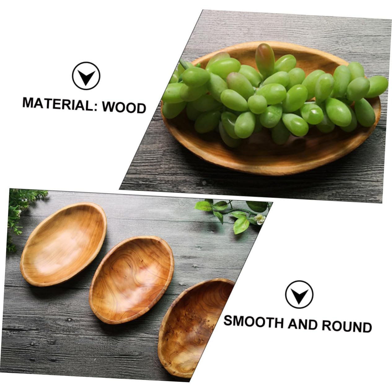 Plateau En Bois Naturel Pour La Décoration De La Maison Et Le Service Alimentaire