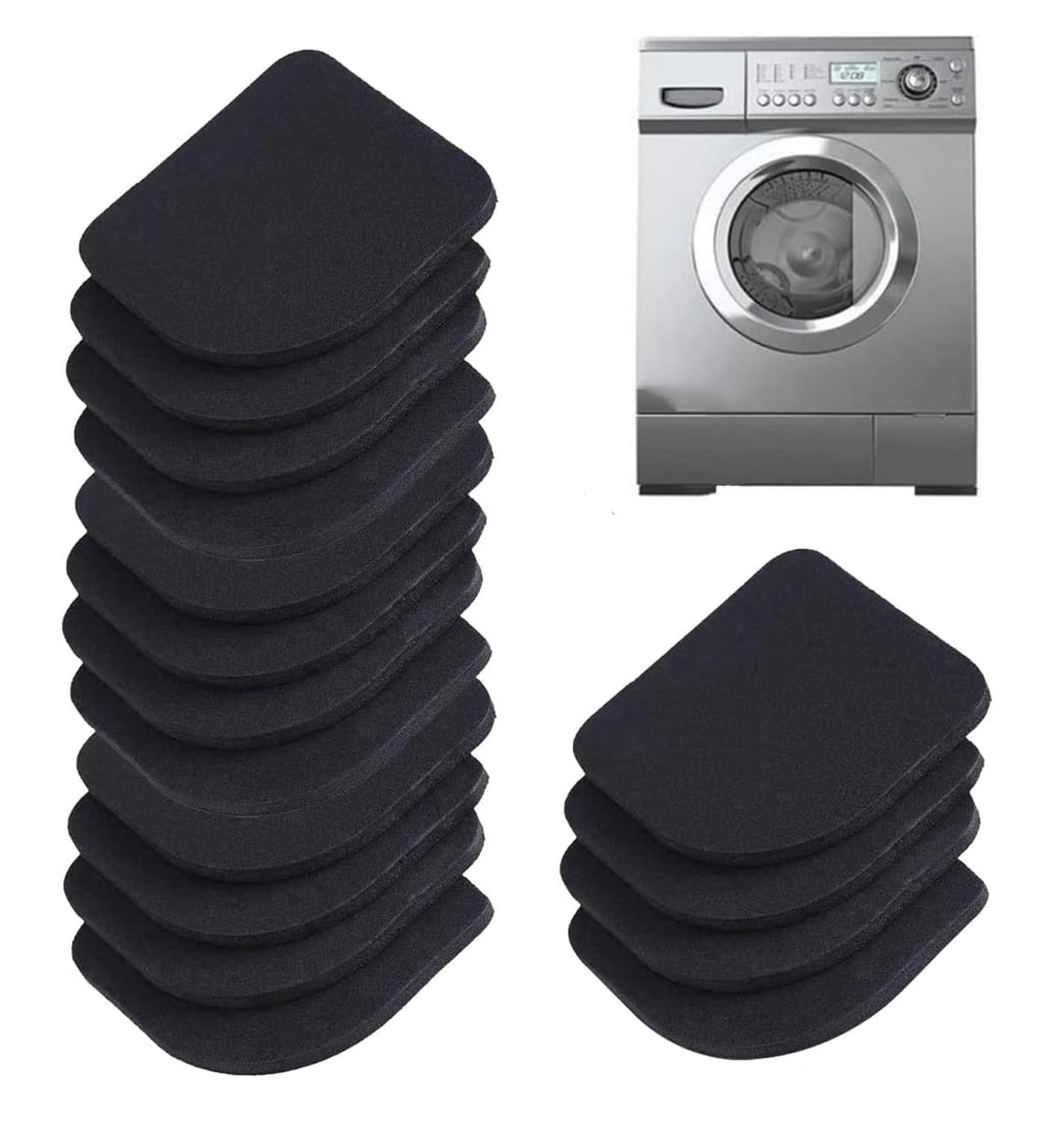 TMMXBC Amzuia 16 Pcs Shock Absorbing Washer Pads,Universal Anti-Vibration Anti-Slip Mute EVA Mat Home Appliance Scratch Protector Accessory for Washing Machine Refrigerator