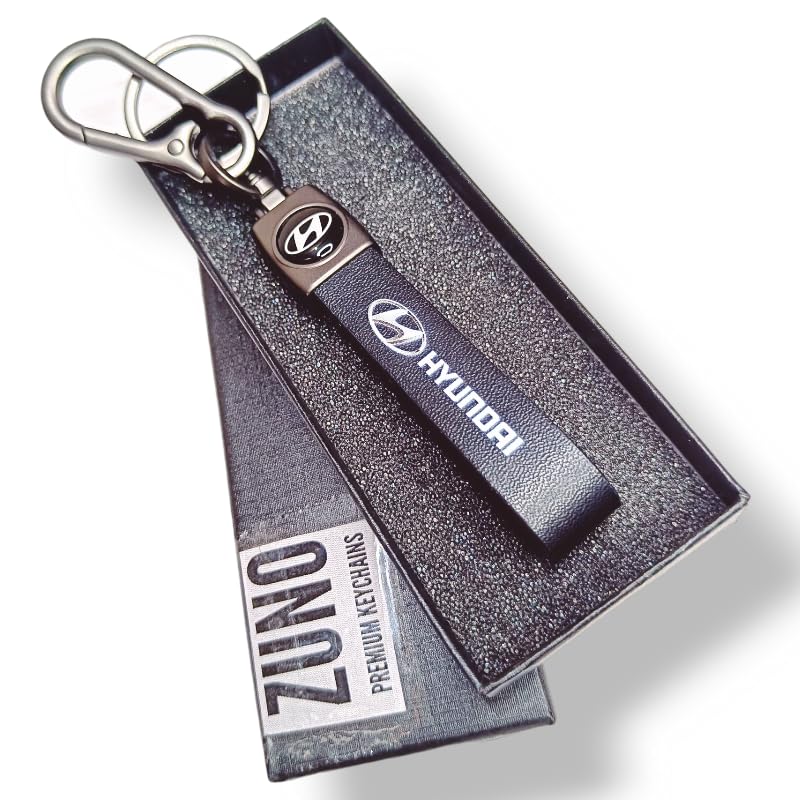 Image of Zuno Leather Keychain for Bike Car Home and Office Keys | Stylish Key Ring for Men and Women | Key Holder for Bags Wallets and Travel Accessories | Ideal Gift for Him Her