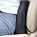 POSTURELY Self-Inflating Travel Lumbar Back Support Pillow for Planes, Car or Desk, Black
