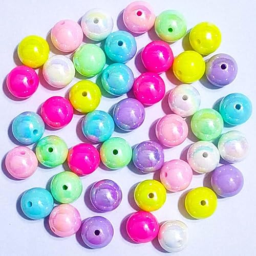 Miniatura 2 de Mixto Lots Brillante AB Color Acrílico Faceted Bead DIY Beading Hairband Pulseras Collar Artesanía Embelishment (colores mezclados-AB Bubblegum)