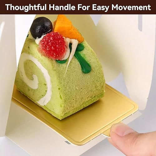 Miniatura 5 de 50 mini tablas para tartas, color dorado, rectangular, para postres, postres, bandeja de cartón para bodas, fiestas de cumpleaños, 5.5 x 1.5 pulgadas