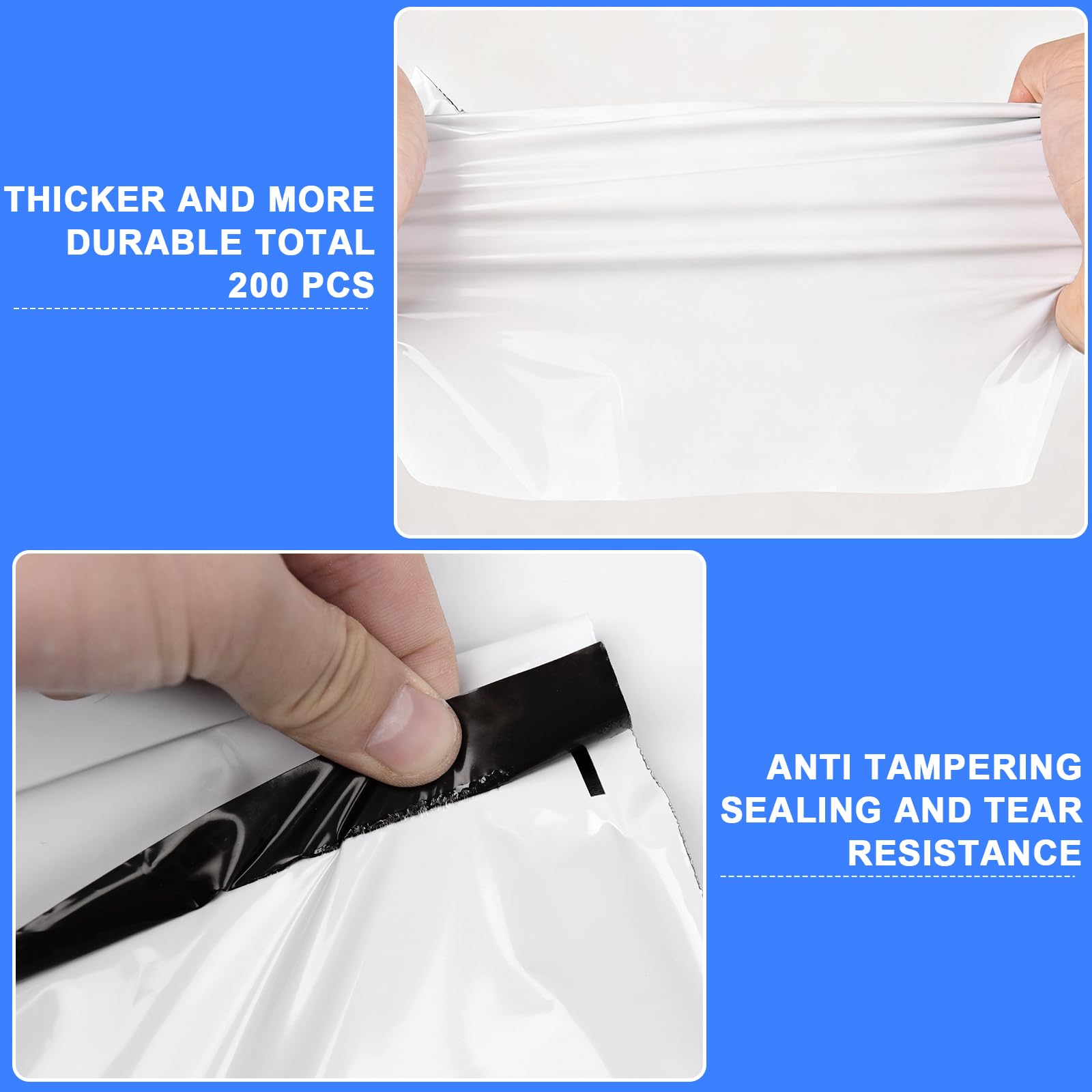 Enveloppe Plastique Expedition 100 pièces, 40X55 cm / 15.75"X21.65" Pochettes d'Envoi Colis Auto-Adhésives,Opaques,Idéales pour Emballage Colis